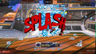 New goal explosion Splash + Gravity Bomb! Rocket League!