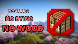 Can You Beat MINECRAFT Without WOOD?
