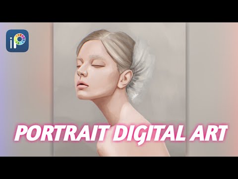 Portrait Digital Art - IbisPaint X - Art Process / Timelaps - YouTube