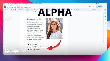How to Type Alpha in Google Docs α