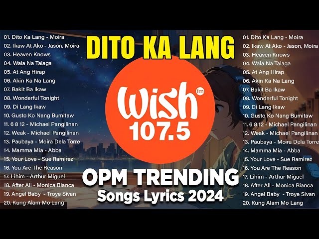 BEST OF WISH 107.5 Top Songs 2024 (Complete and Updated Greatest Hits) | Full Playlist #trending class=