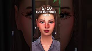 rating HIGH SCHOOL YEARS hairs pt.1 || the sims 4 #shorts