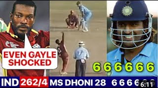 India Vs West Indies 2005   DHONI Destroyed WI,Most Shocking Last Ball Thriller Finish by MS DHONI😱