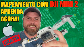 MAPEAMENTO COM DJI MINI  2  +  IPHONE  E DE GRAÇA!!! Aprenda agora!!! APP Map Pilot Pro