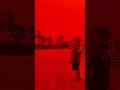 Western Australia's sky turns red ahead of tropical cyclone