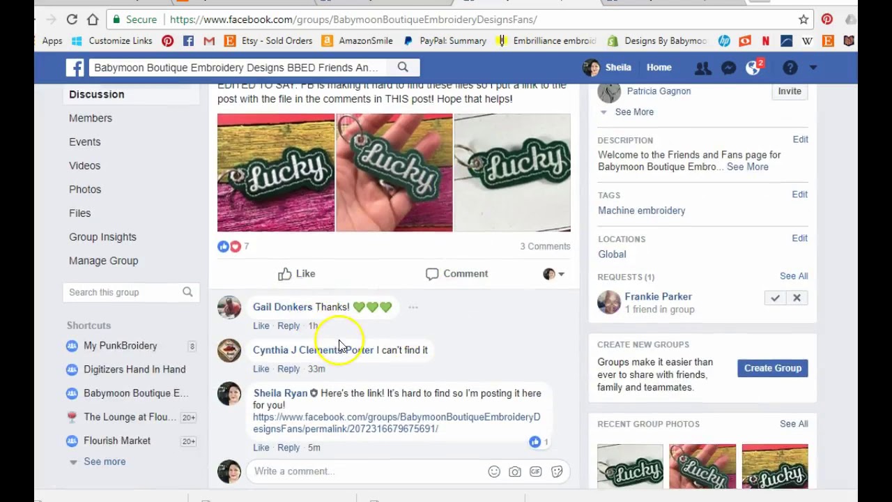 How to find a file in FB group - YouTube