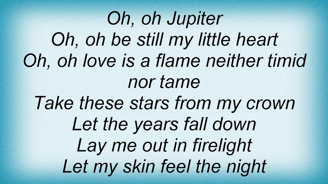 Jewel Jupiter Lyrics YouTube
