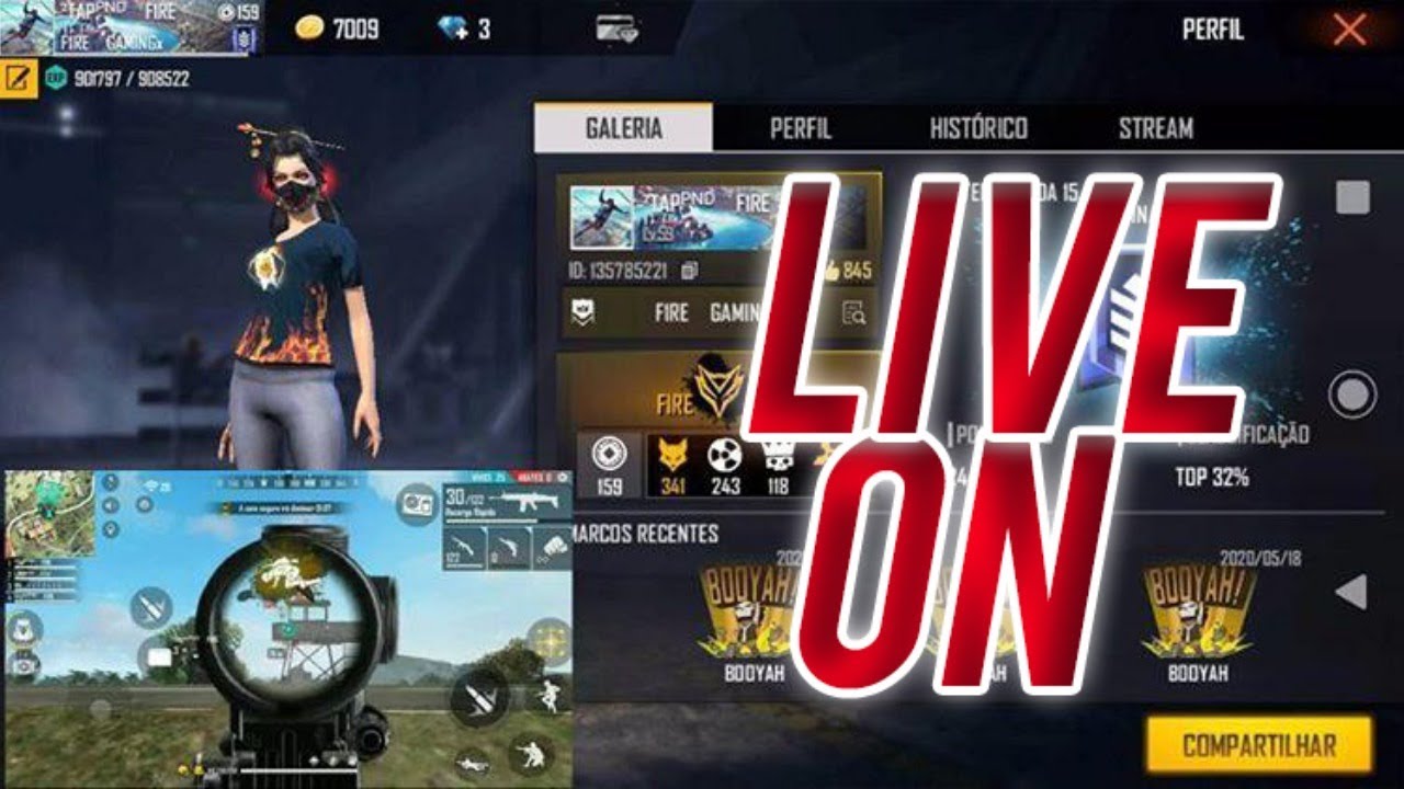 LIVE DO CAPA AMARELO💚 ! TREINO MOBILE 🔴 FREE FIRE - AO ...