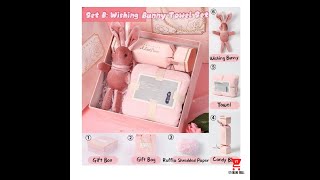 Pinky Cute Wishing Bunny Plush Toy Gift Box Set