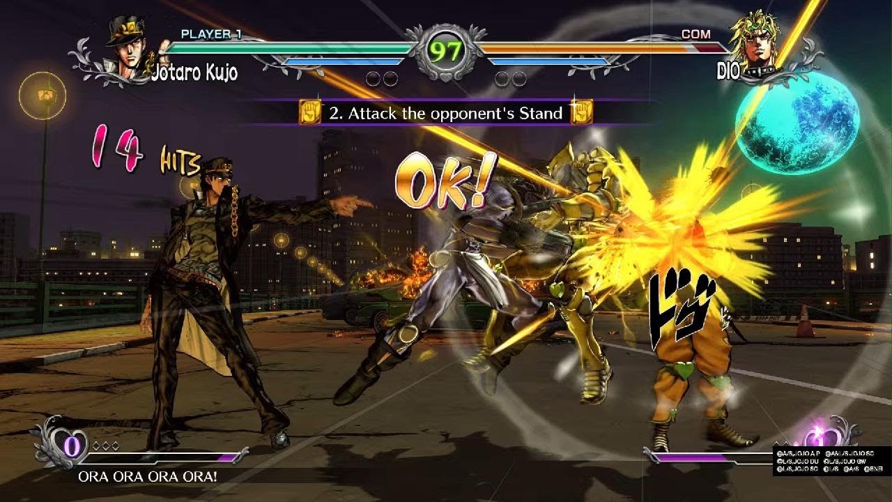 JoJo's All Star Battle R Jotaro vs DIO