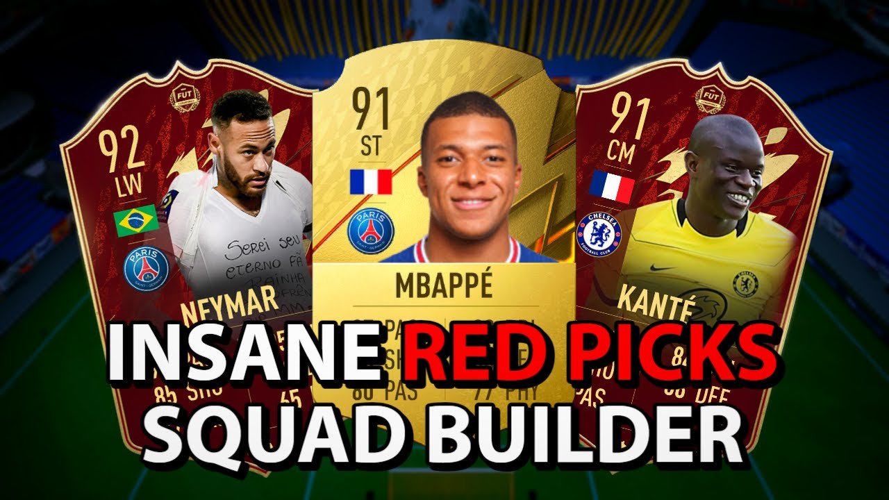 FIFA 22 PRO PLAYER (4222) CUSTOM TACTICS | 4 Million Coin Red Pick FC Squad!