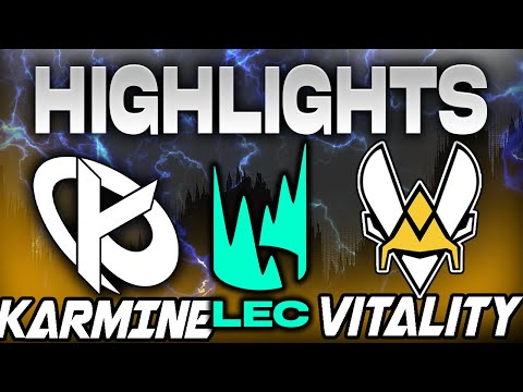 KARMINE CORP VS VITALITY HIGHLIGHTS LEC 2024 WINTER SEASON JORNADA 5 - LEAGUE OF LEGENDS - ESPAÑOL