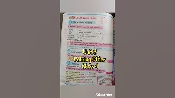 English | Class 4 | Unit 6 | Valuing Others | Vocabulary #etea2025 #eteapastpaper #english #4thgrade