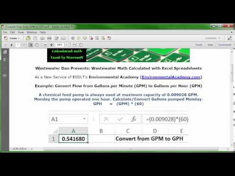 Convert Flow from GPM to GPH
