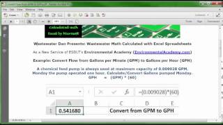 Convert Flow from GPM to GPH