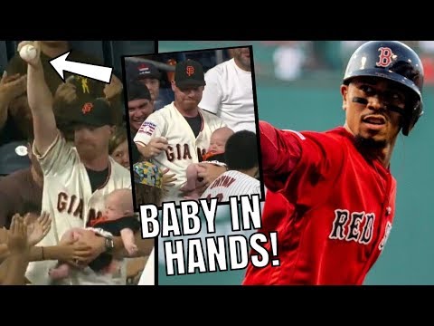 Dad Catches HR While Holding Baby! ?  Mookie Betts 3 Home Runs, Jp Crawford (MLB Recap) - Dad Catches HR While Holding Baby! ?  Mookie Betts 3 Home Runs, Jp Crawford (MLB Recap)