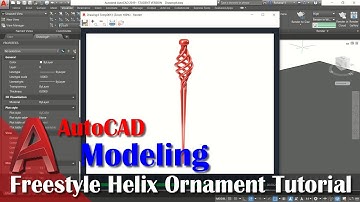 3d Helix Ornament Tutorial With AutoCAD