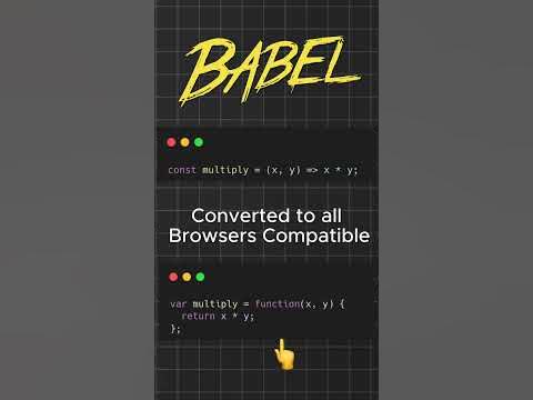 Understand the Babel concept in React JS, What is Babel JS, Why to use ...