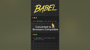 Understand the Babel concept in React JS, What is Babel JS, Why to use Babel in React JS #reactjs