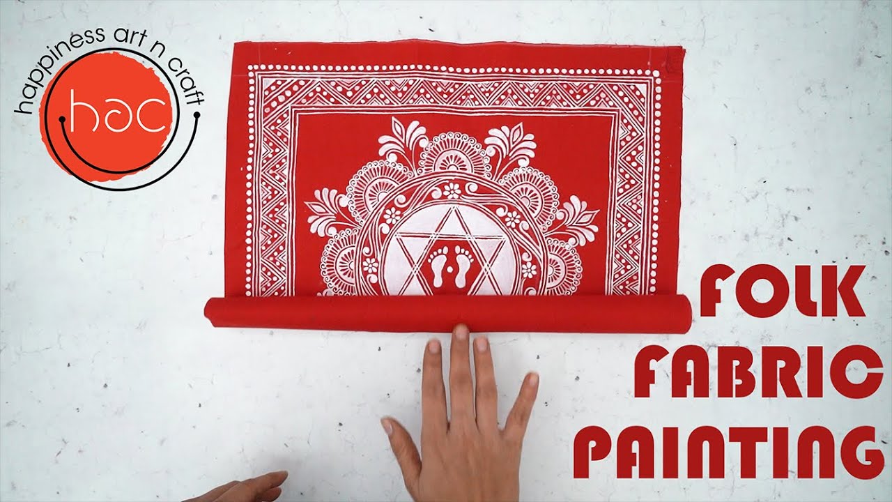 Aipan Art Uttarakhand Divas Folk Fabric Paint HAC Happy Client