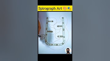 What If SPIROGRAPH Patterns Leaped Off the Page? #shorts #asmr #spirograph #satisfying #art