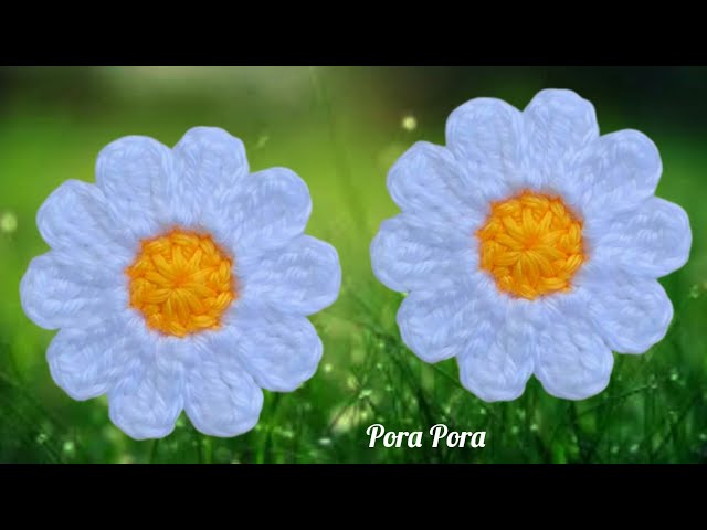 How To Crochet A Daisy Flower I Easy Crochet Flower Tutorial For Beginners class=