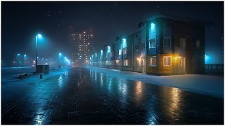 Download Lagu Heavy Snow and Fierce Cold Winds in a Silent City┇Relaxing Winter Night Ambience for Sleep MP3