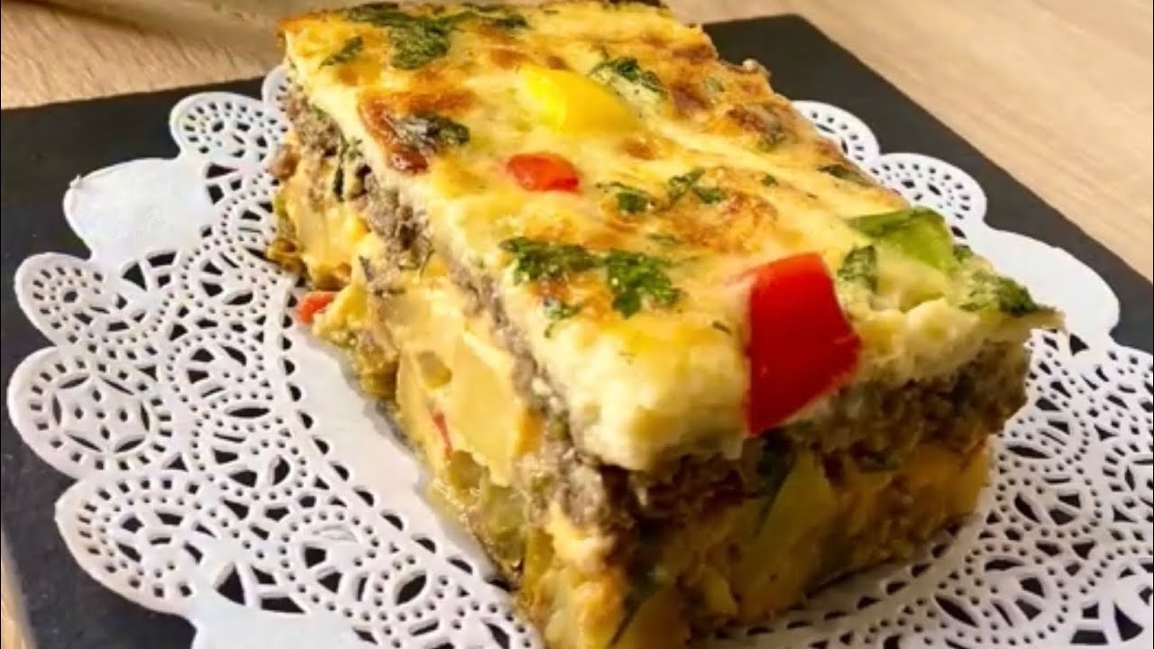 طاجين الطبقات وصفة قديمة هلبا فى ليبيا مع بعض التطوير فيها  اختصرته ليكم لان يستاهل التجربة