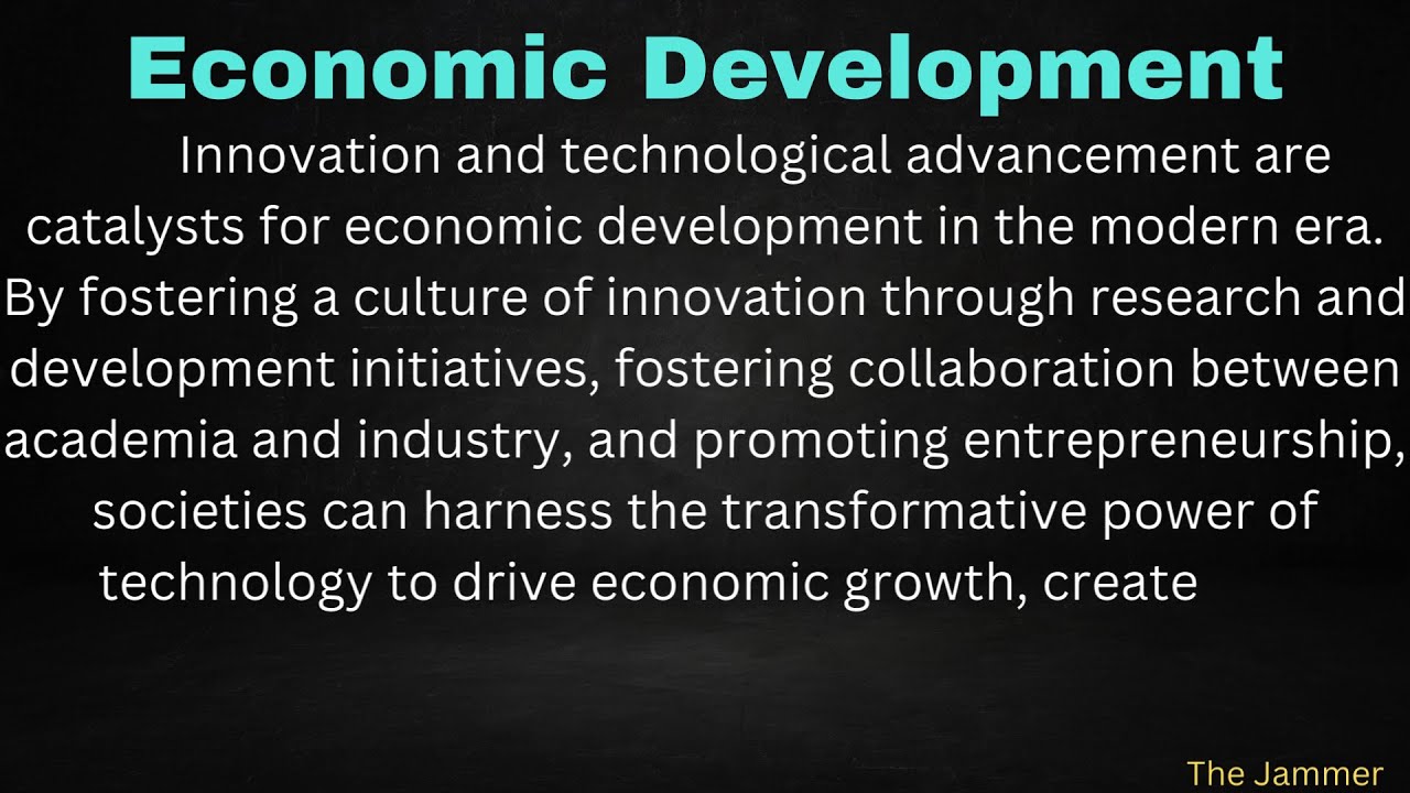 Essay On Economic Development With Easy Language In English