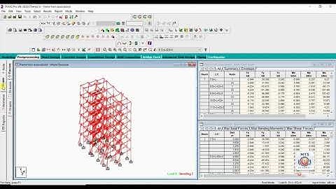 Staad Pro Tutorials Lesson 17 (ANALYSIS & RESULTS READING USING POSTPROCESSING MODE)