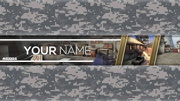 Free Template // Counter Strike Global Offensive Banner Template