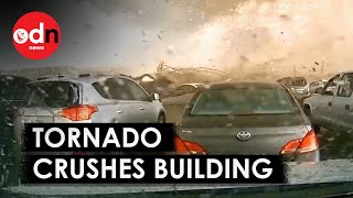 Dashcam Captures Moment Tornado Destroys Warehouse in Nebraska