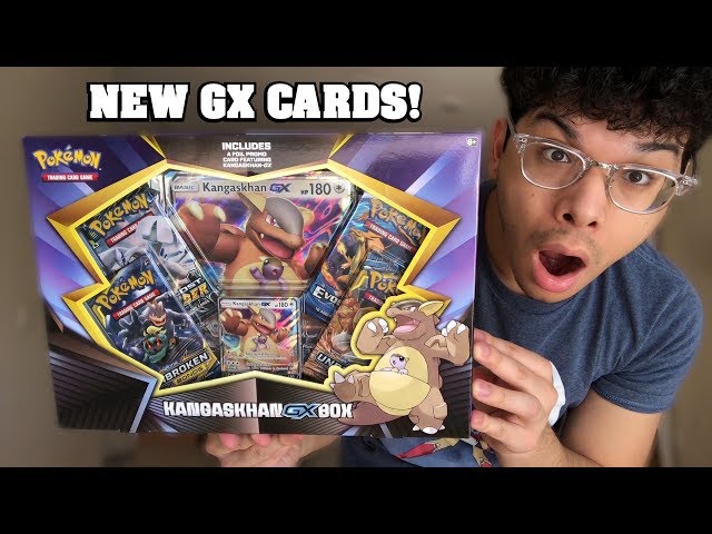 NEW POKEMON CARDS ARE HERE!* Opening Kangaskhan GX Collection Box from  GAMESTOP! 