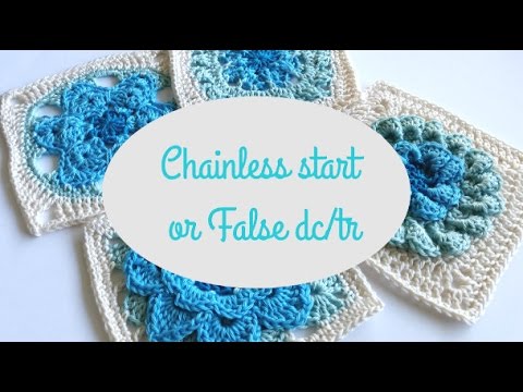Chainless start - also called "false dc" or "false tr" by Shelley Husband Spincushions