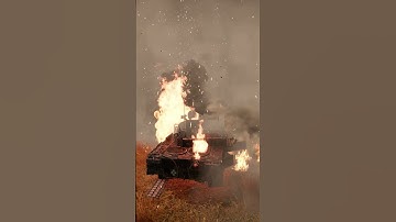 Simulation moment of Leopard 2A7 hide in Smoke-Armor Quality against Russian tanks shots#leopard2a6
