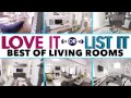 Love It or List It Best Living Rooms Transformation