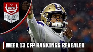 🚨 CFP RANKINGS 1-25 REVEALED 🚨 Washington jumps FSU to enter the TOP 4 👀 | ESPN College Football