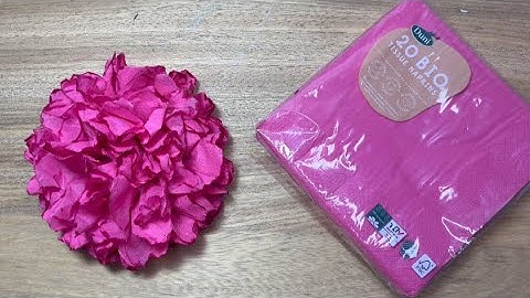 How to make Easy Tissue Paper Flowers DIY Paper Craft Tutorial
