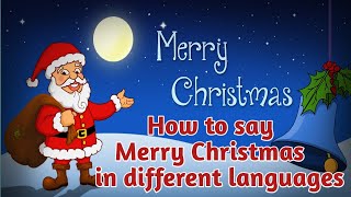 #merrychristmas2024  #merrychristmas  #xmas  II Merry Christmas in different  languages