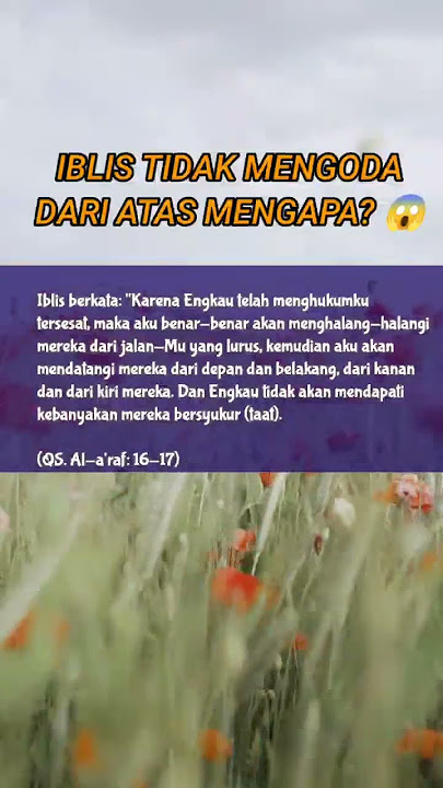 Iblis tidak mengoda daru atas #shorts #short #islam