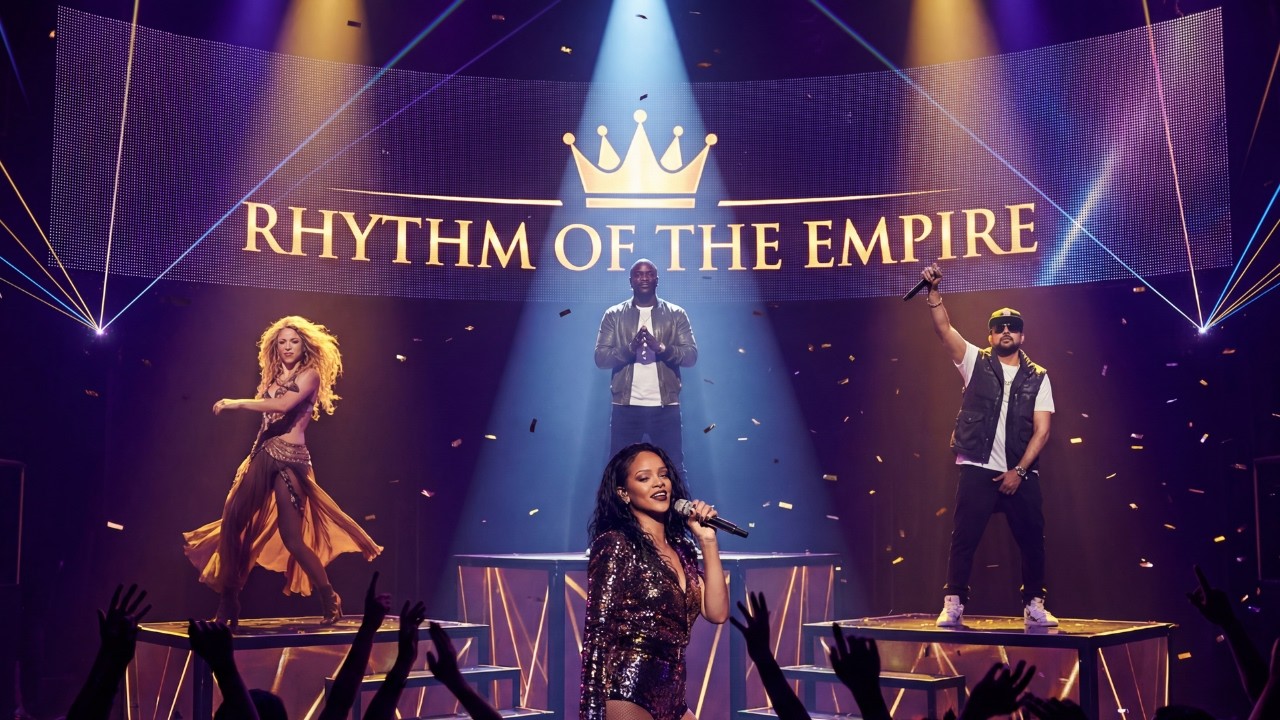Rhythm of the Empire - Shakira ft Rihanna x Sean Paul x Akon (New AI music video)