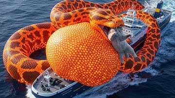 Brave Heroes Save British Shorthair Cat From Giant Python Attack | Animal Rescue