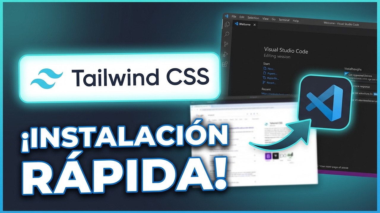 como INSTALAR TAILWIND CSS en VISUAL STUDIO CODE 😱 - YouTube