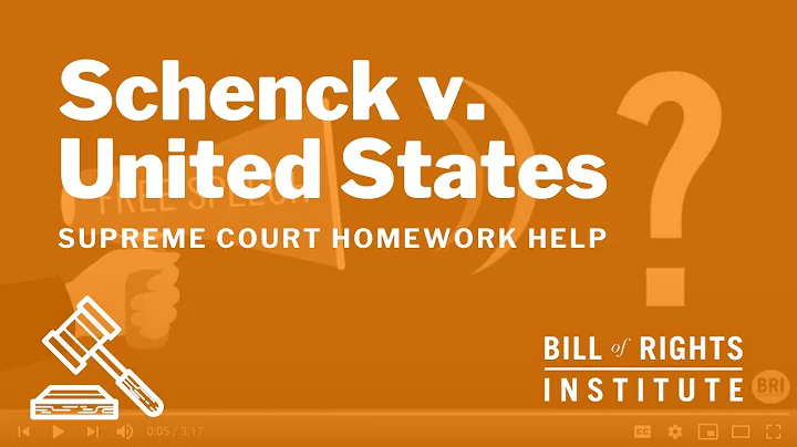 Schenck v. United States | BRI's Homework Help Ser...