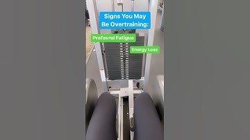 🏋️‍♂️🚴‍♀️🧗‍♀️ Signs you may be overtraining.