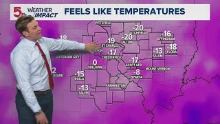 St. Louis winter storm: Latest forecast, road conditions Monday morning