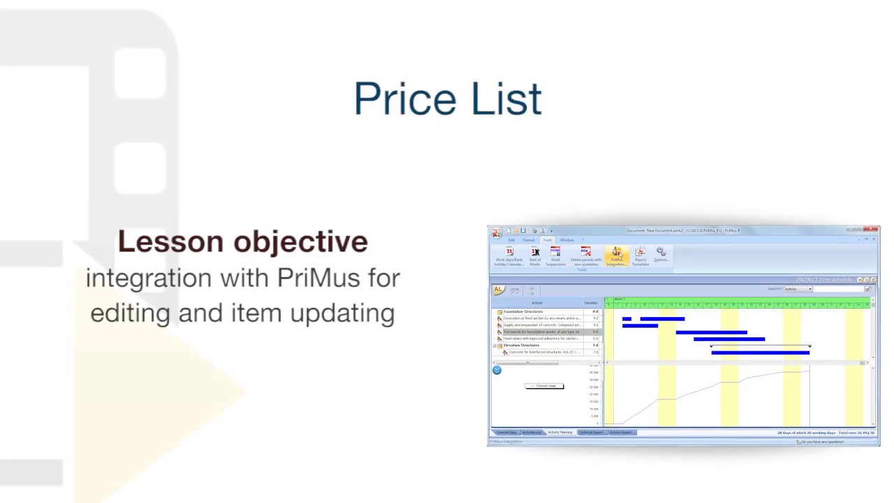 PriMus KRONO Tutorial - Price List - ACCA software - YouTube