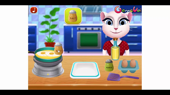 Funny Games For Kids - Talking Angela Cooking Brea...