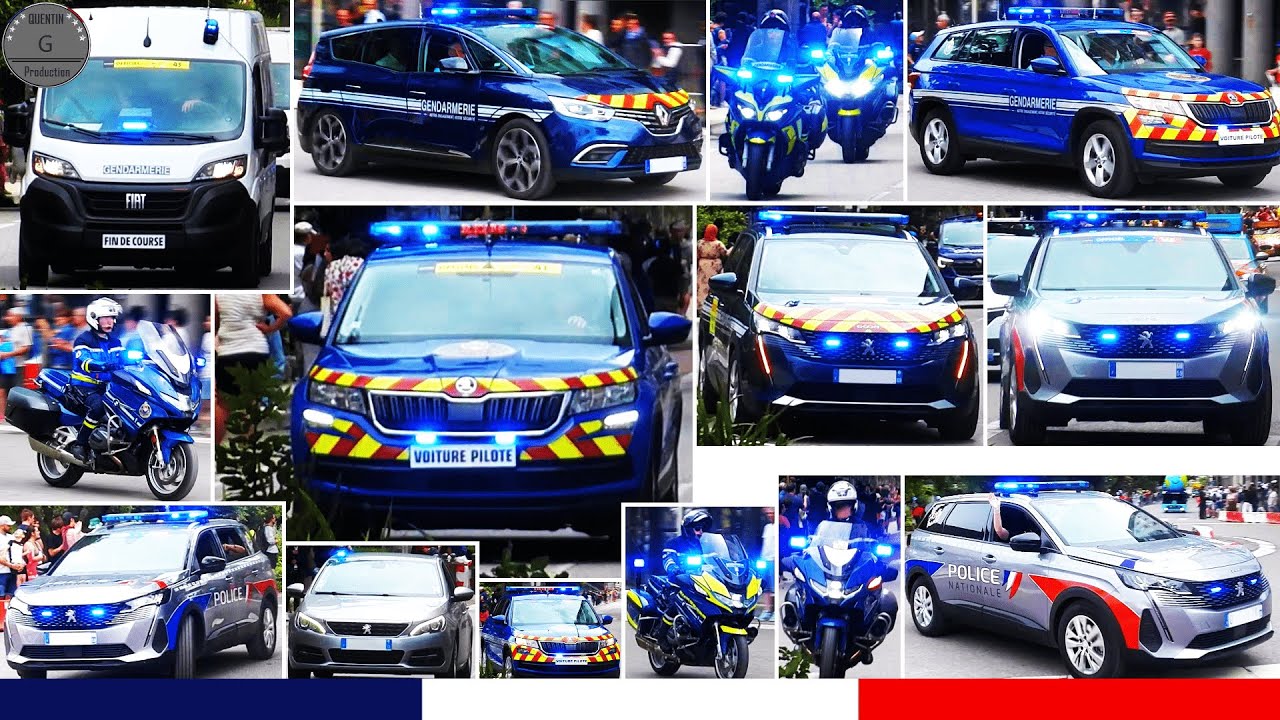 GENDARMERIE et POLICE NATIONALES - Escorte - Tour de France 2024 [Garde Républicaine - BMo - Police]