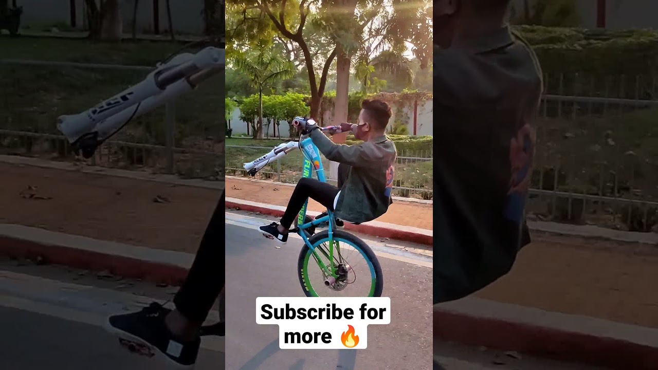 😱No wheel Game😱| Cycle Wheelie stunt| 